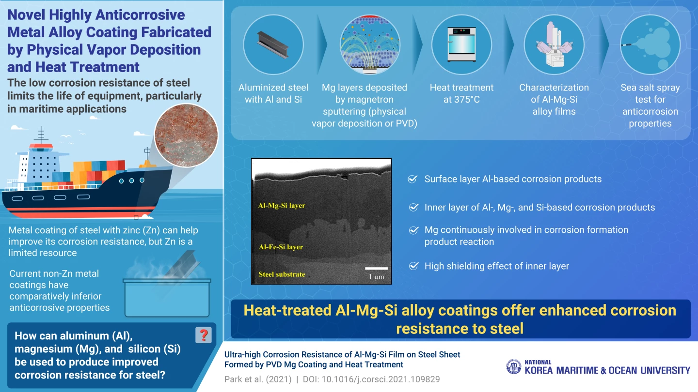 An infographic explaining the new anti-corrosion alloy coating