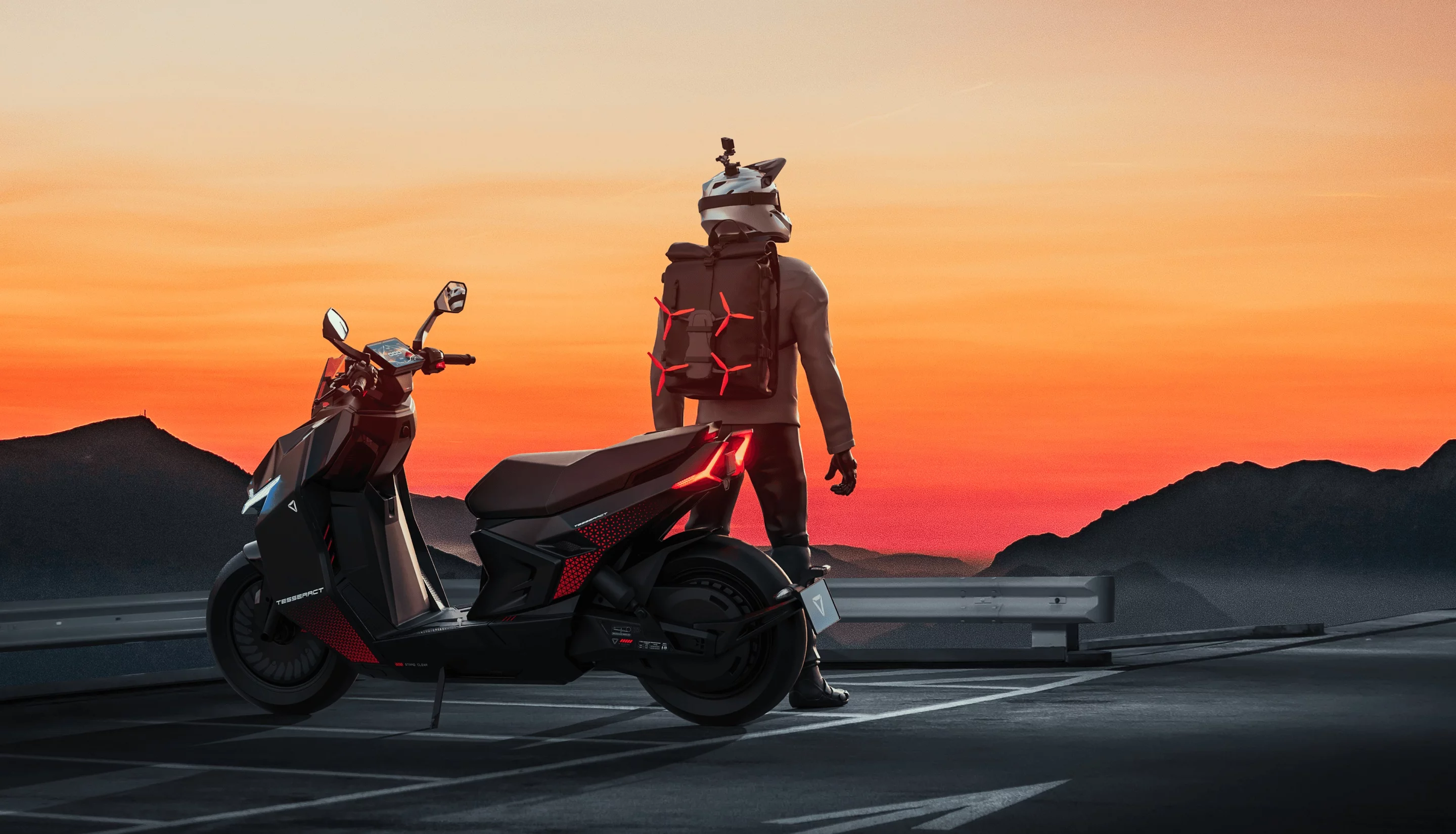 The Ultraviolette Tesseract can reach a top speed of 77.6 mph (125 km/h) and sprint from 0 to 60 km/h in 2.9 seconds