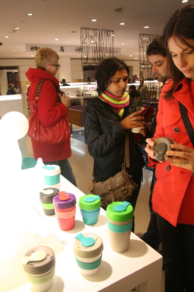 KeepCup, during the Milan Design Fair (image: Bridget Borgobello/Gizmag)