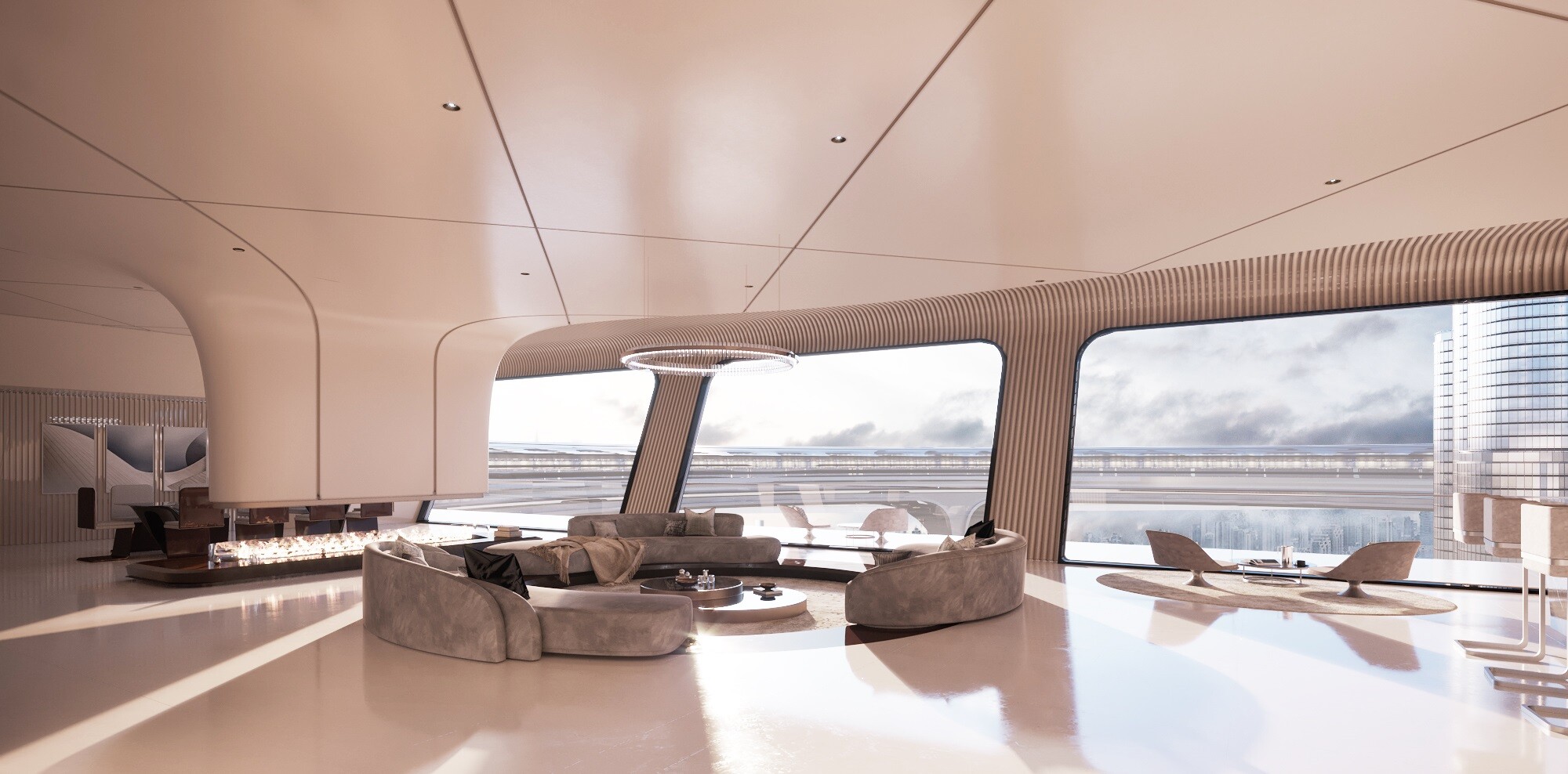 The Downtown Circle's interior would be arranged over five floors and include housing, retail space, office space, and more