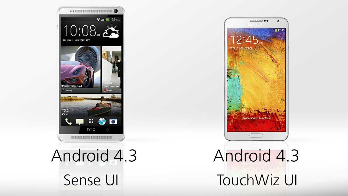 Both devices run the latest version of Android