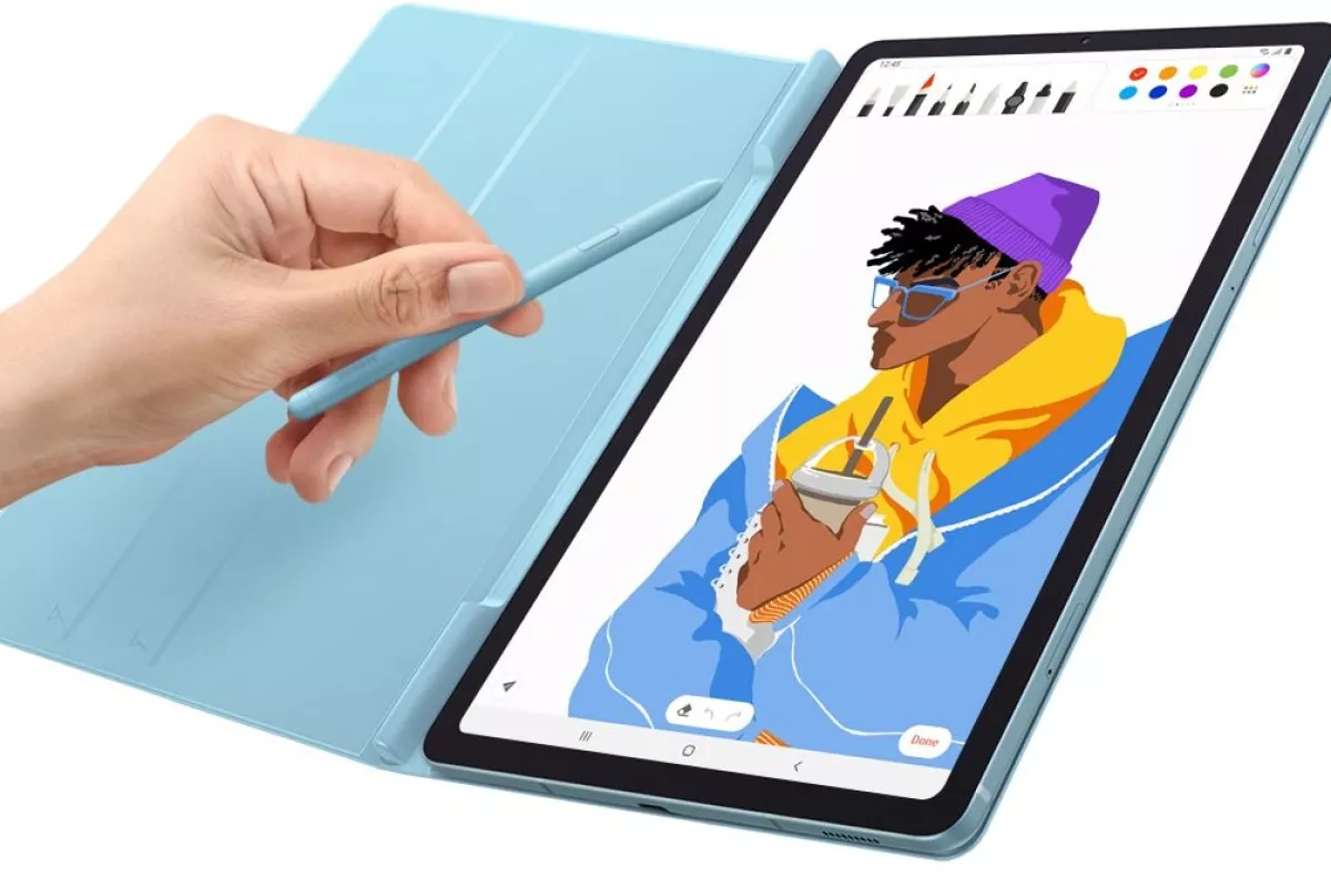 The new S Pen that comes with the Galaxy Tab S6 Lite sports a finer tip for greater precision