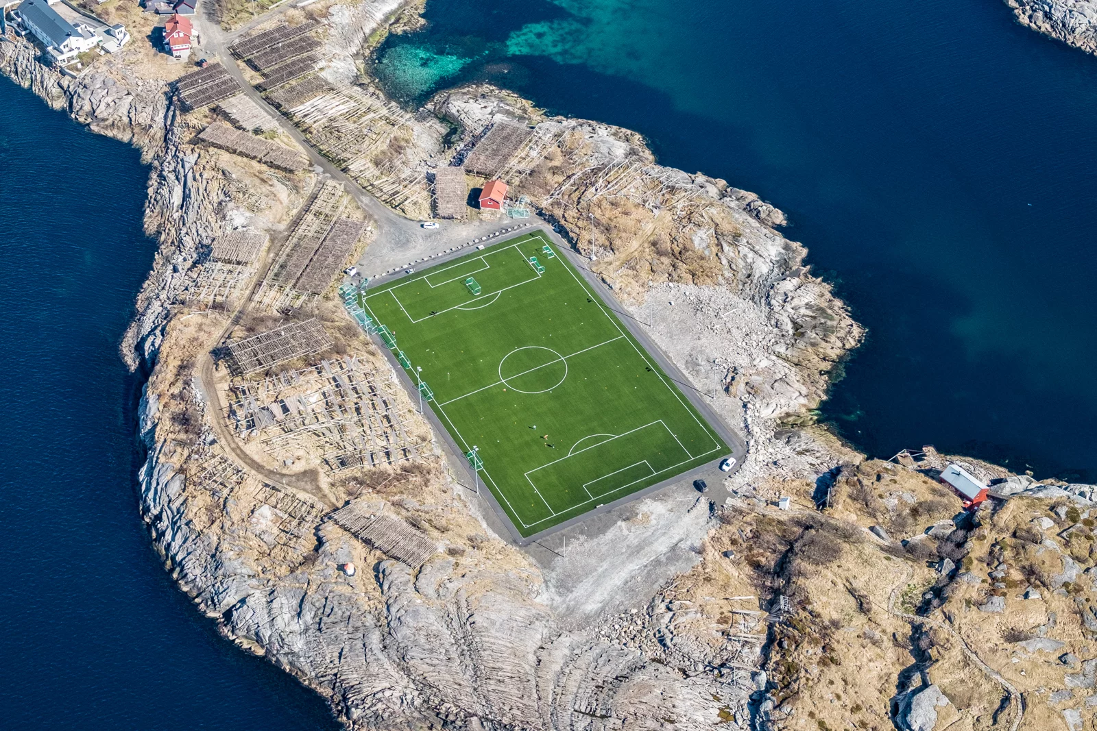 Lofoten football pitch, Norway