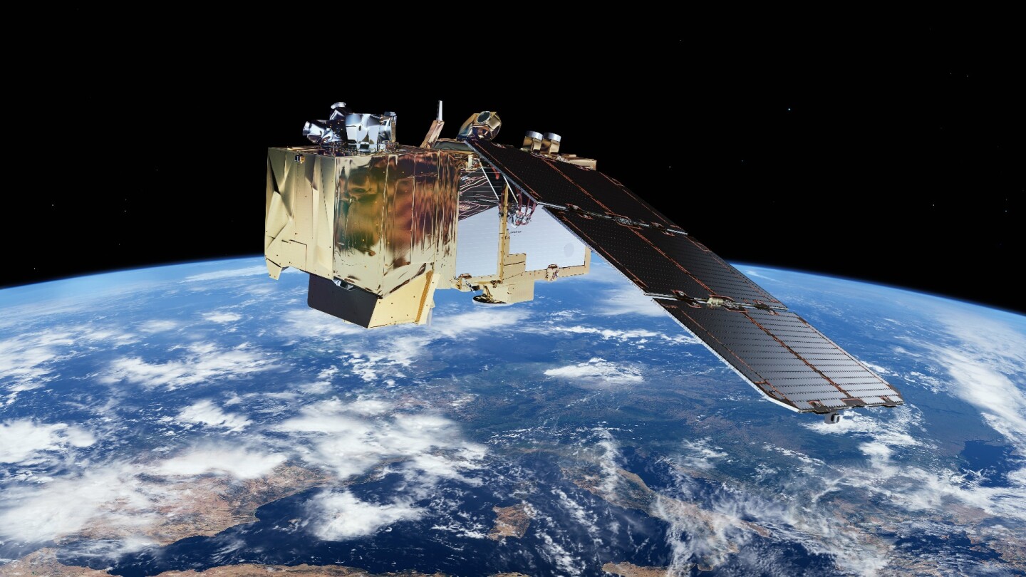 The images was taken by the agency's Sentinel-2A satellite, which was launched in June 2015