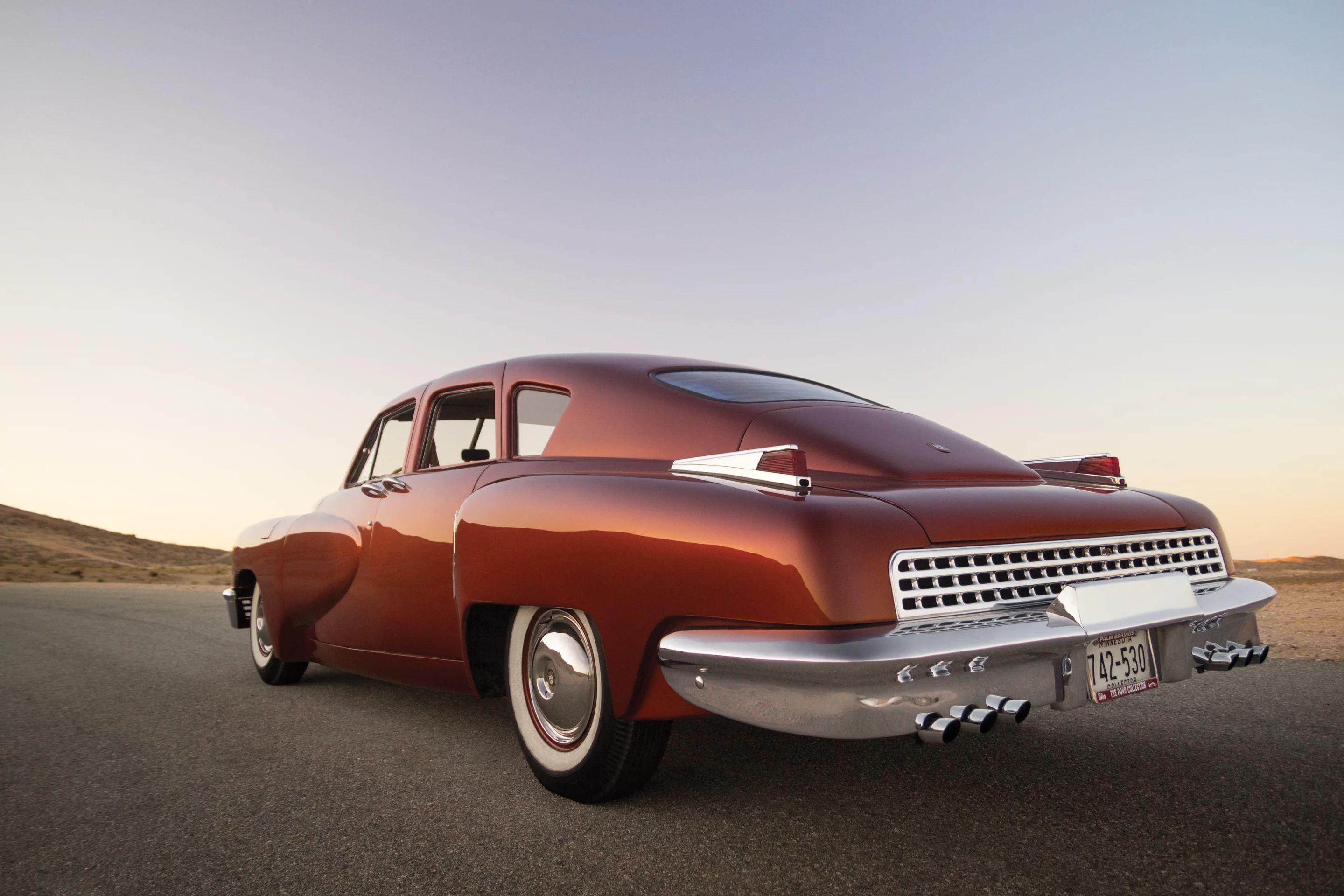 From the auctioneer's description, "the Tucker 48 remains a rolling symbol of the American dream and one of the most advanced early post-war automobiles." Auctioneer's Estimate: US$1,400,000 - US$1,600,000 Photo: Patrick Ernzen