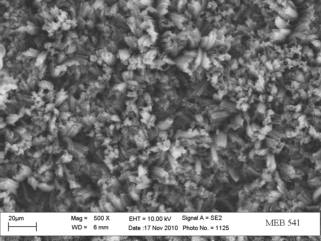 The new super-black coating made from hollow carbon nanotubes prevents reflection because the tiny gaps between the tubes collect and trap light (Image: Stephanie Getty, NASA Goddard)