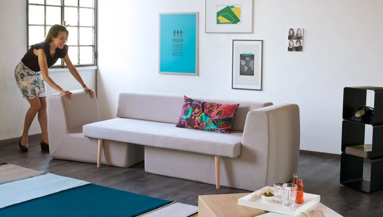 The Sofista is a modular sofa that turns from a basic couch into three separate seats