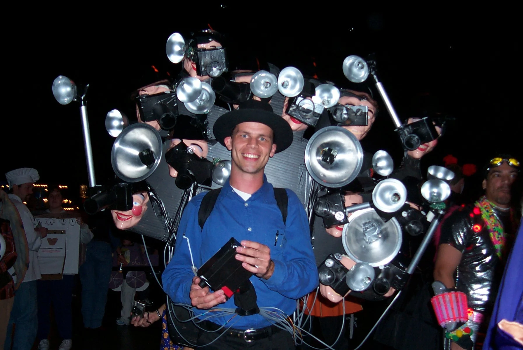 Rob's award-winning paparazzi costume