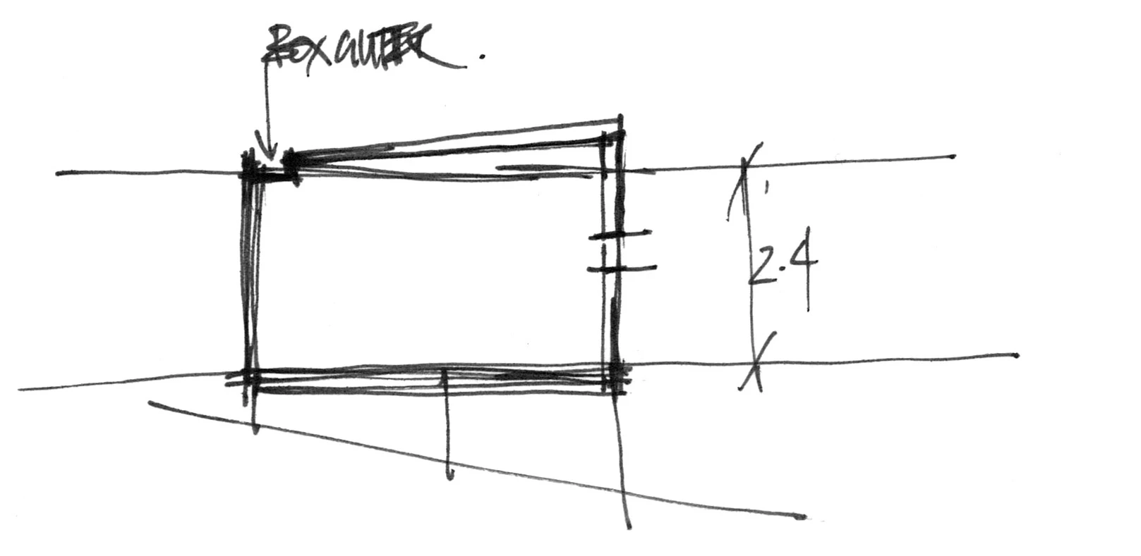 Architectural conception sketch of the Pump House (Image: Branch Studio Architects)