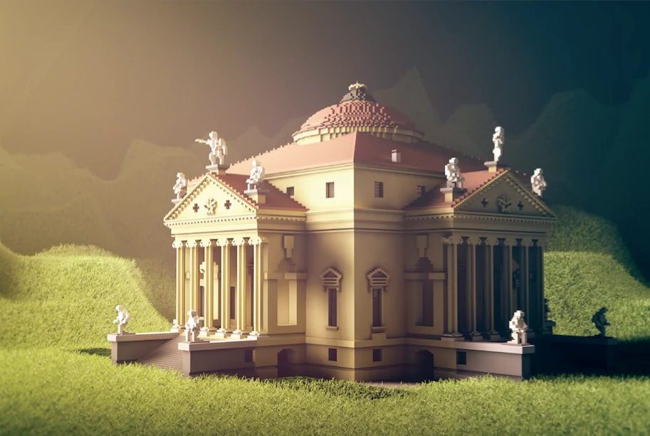 The BlockWorks Team’s Villa Rotunda (2013) – two builders, 260,000 blocks, seven days