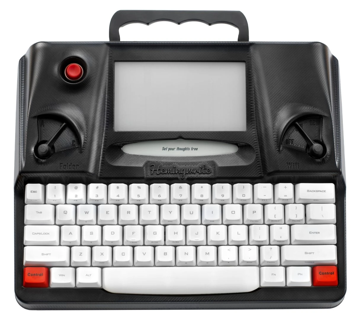 Hemingwrite combines a mechanical keyboard with Cherry MX switches and a 6-inch e-paper display