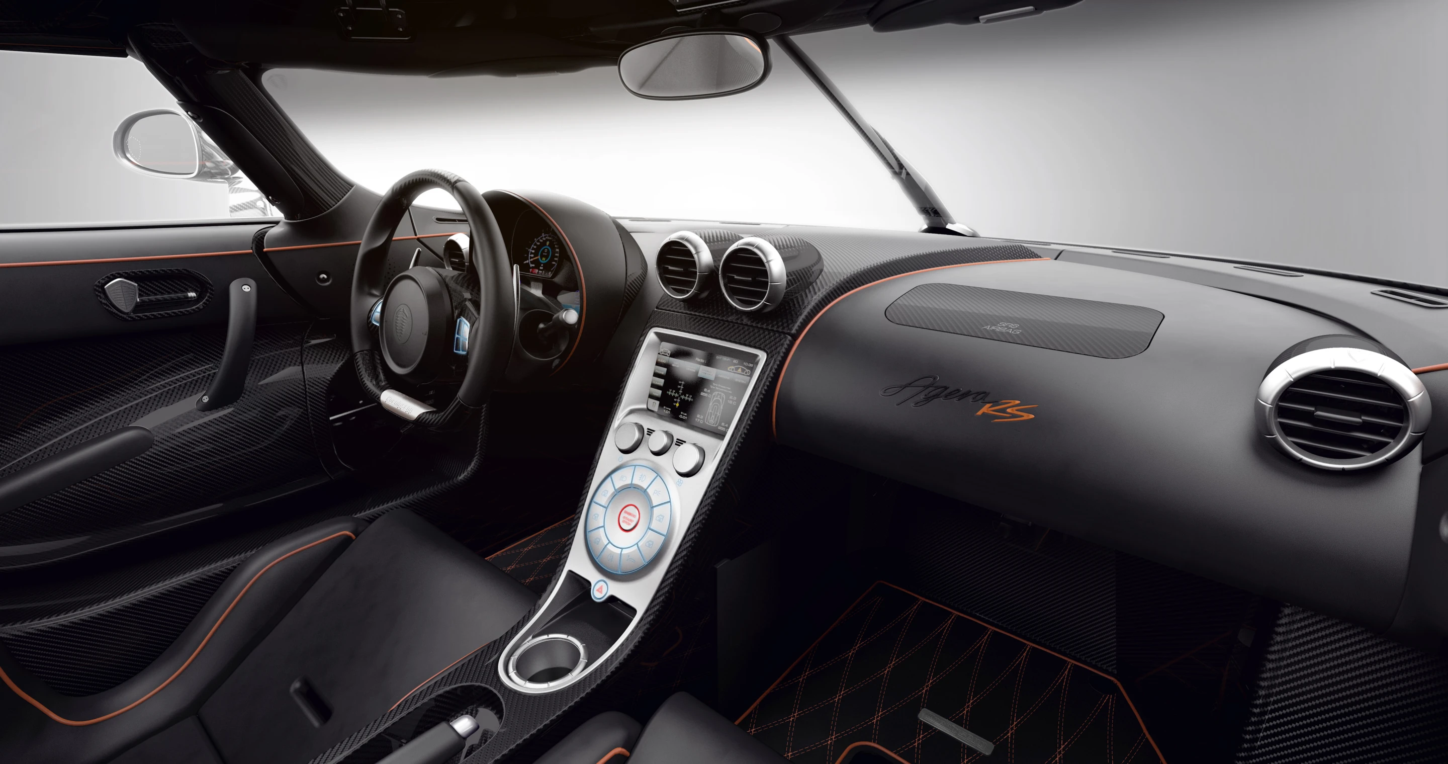 The office of the Koenigsegg Agera RS, high-speed luxury