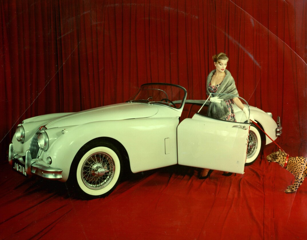 A period shot of the XK120 Jaguar