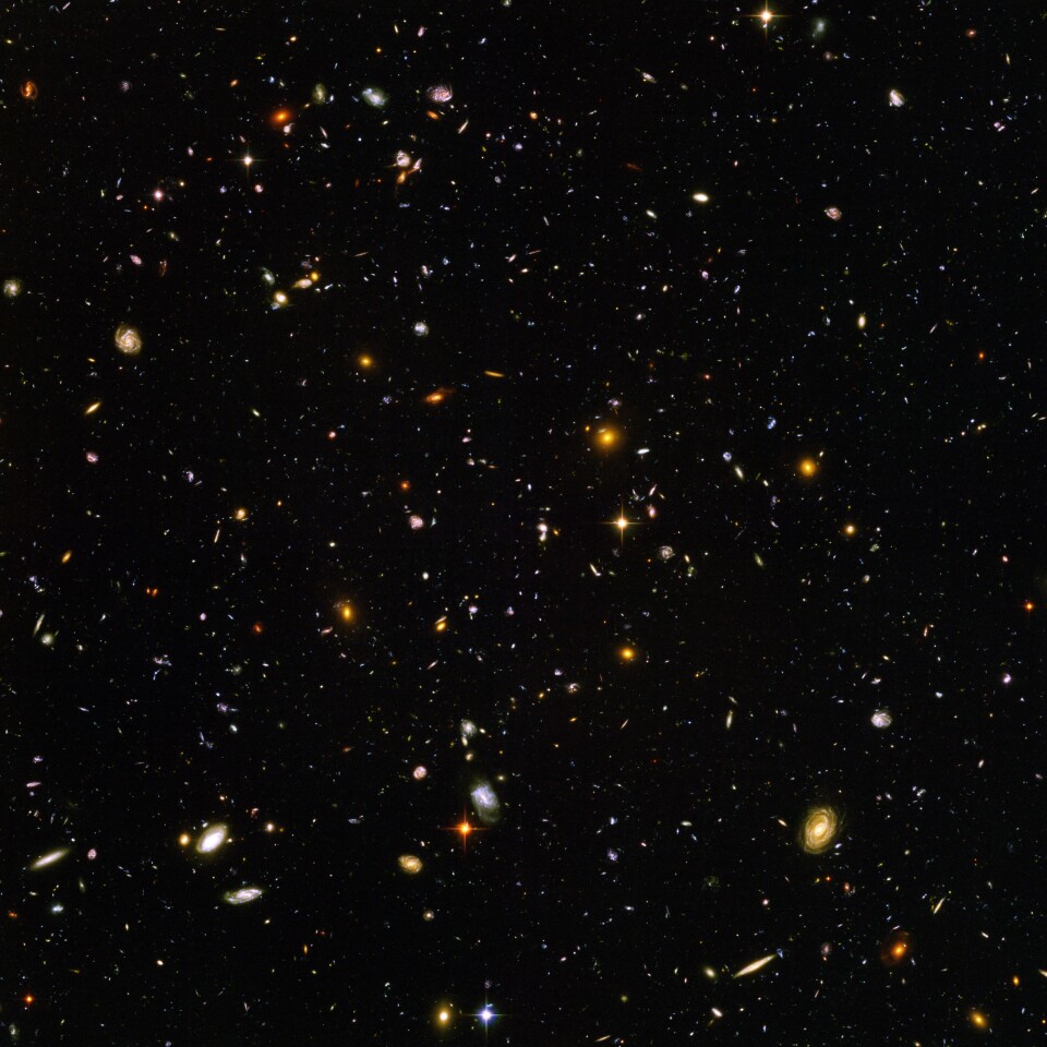 Hubble's sensitive instruments are designed to capture images such as the Hubble Ultra-Deep Field which contains an estimated 10,000 galaxies, some more than 13 billion years old (Image: NASA, ESA)