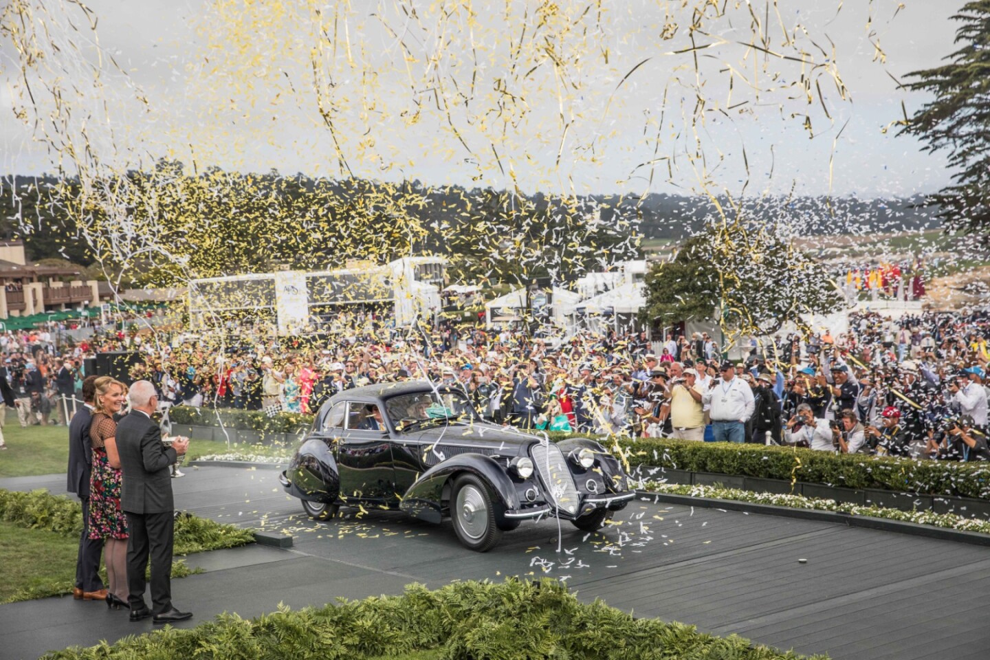 The 1937 Alfa Romeo 8C 2900B Berlinetta winning the 2018 Pebble Beach Concours d'Elegence