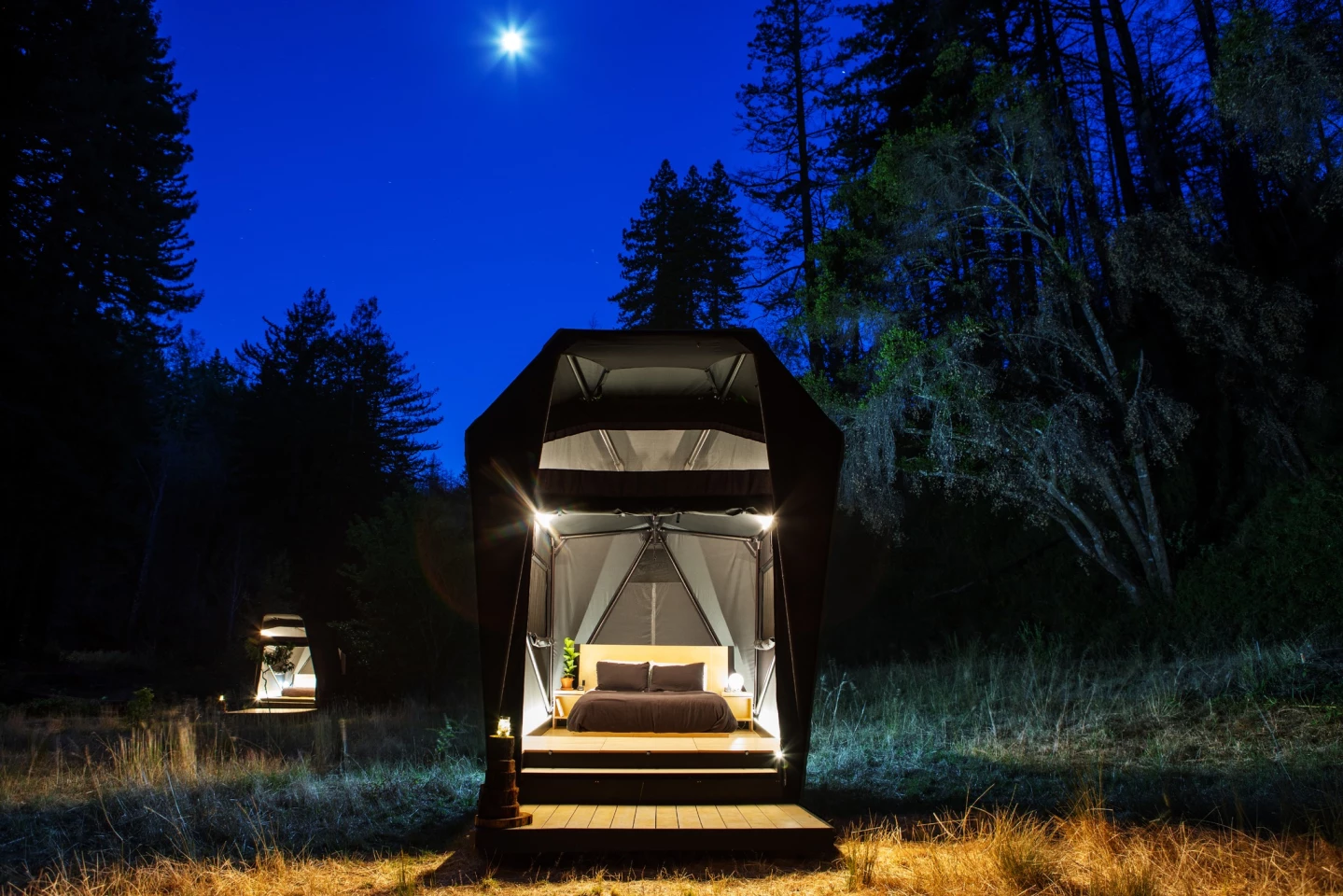 Original Jupe room pictured in the forest