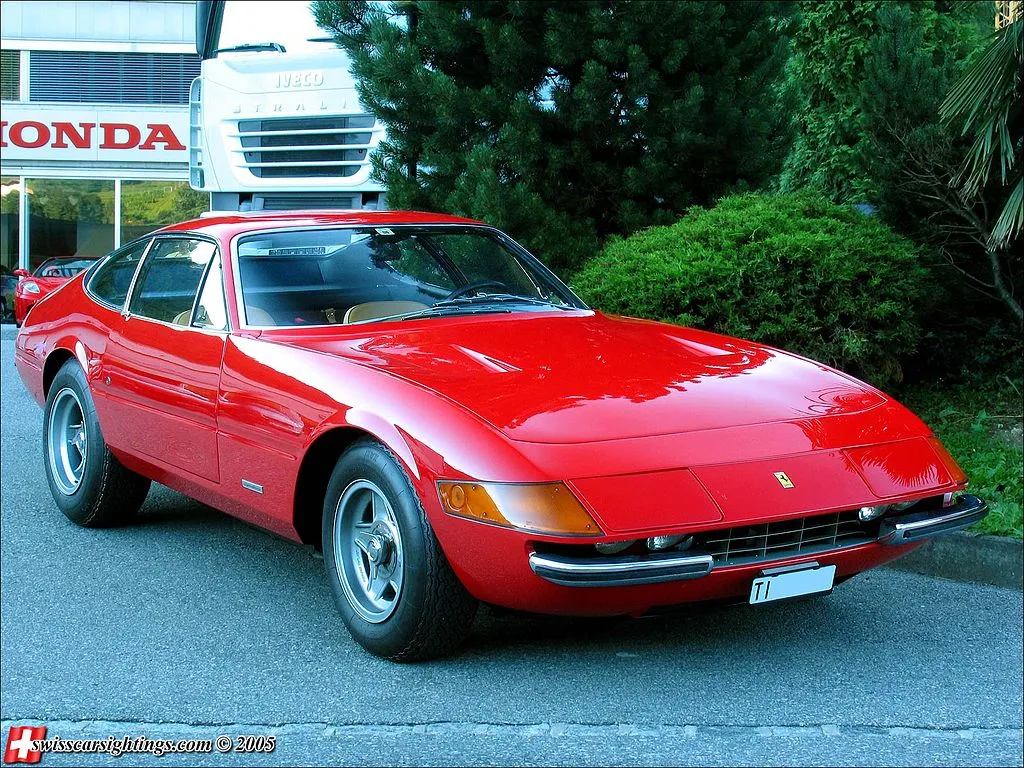 A rare Ferrari Daytona, similar to the one pictured above, was a highlight at auctions held to celebrate the 70th anniversary of the Ferrari this year
