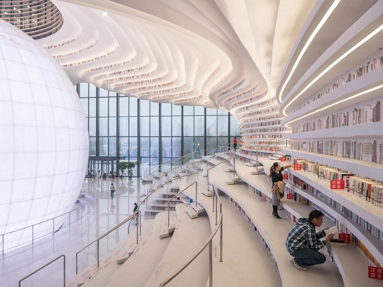This giant Tianjin Binhai Library can hold 1.2 million books