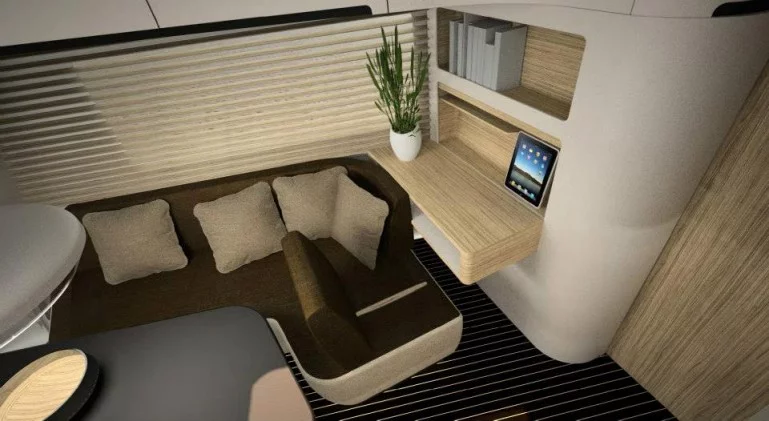 A look at the Caravisio concept's living quarters
