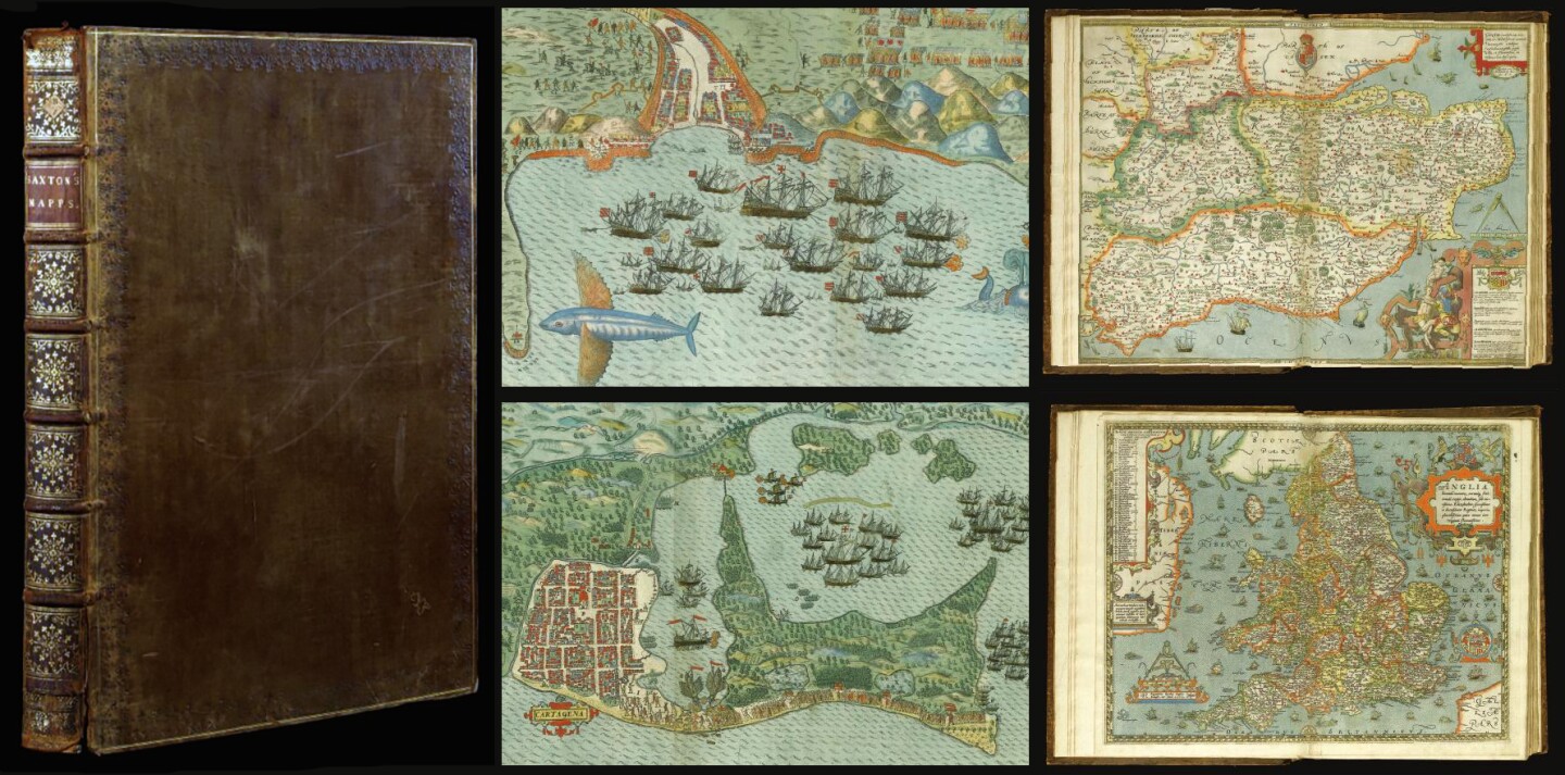 This book comprises two landmarks of Elizabethan cartography, being the first printed atlas of England and Wales, surveyed by "the father of English cartography", Christopher Saxton, and a set of five maps of Sir Francis Drake's Caribbean "expedition" to the West Indies in 1585-1586.