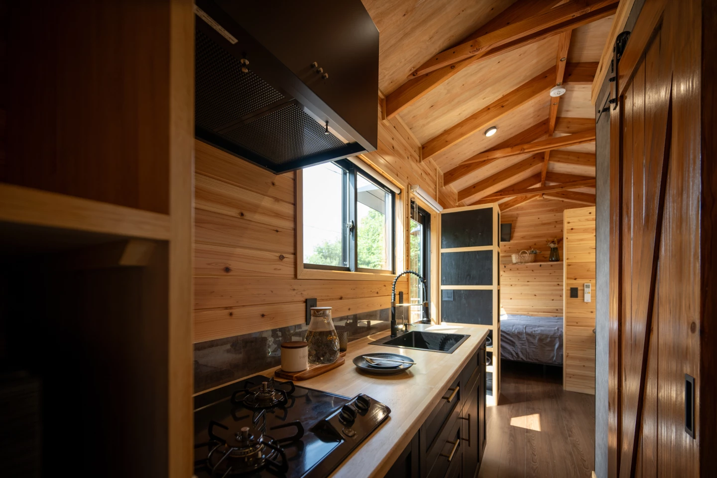 The Mizuho's interior is finished in wood and looks comfortable and homely, like a cabin