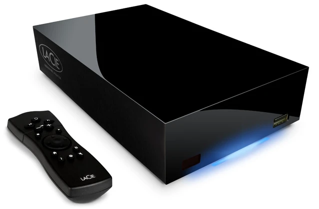 The LaCie LaCinema Classic HD, now with up to 2TB internal storage, DLNA servier and 802.11n Wi-Fi for that HD multimedia experience at home