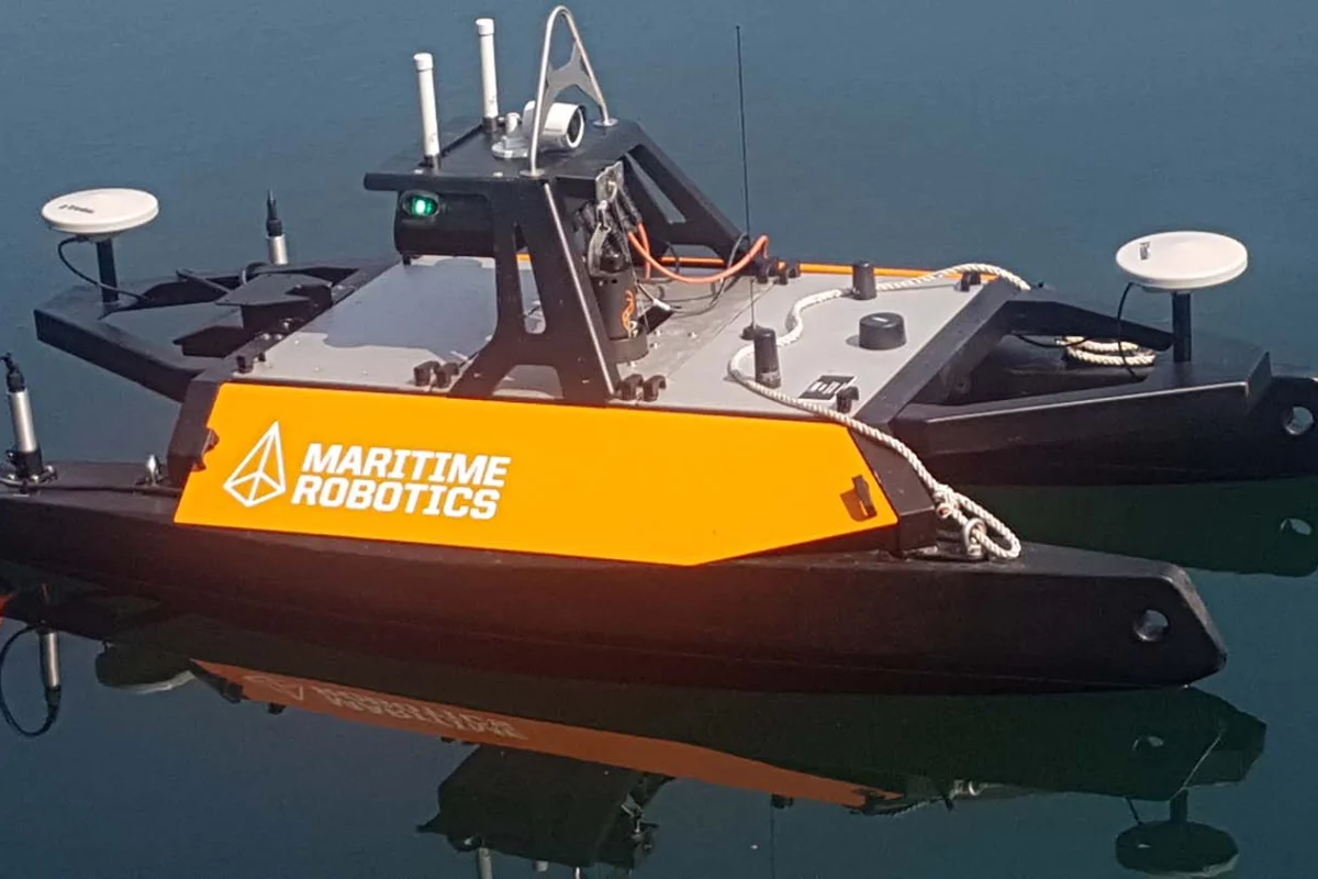 The Otter Pro remote-controlled vessel for conducting underwater survey operations
