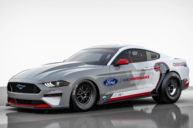 Ford uncages 1,400-hp all-electric Mustang Cobra Jet dragster