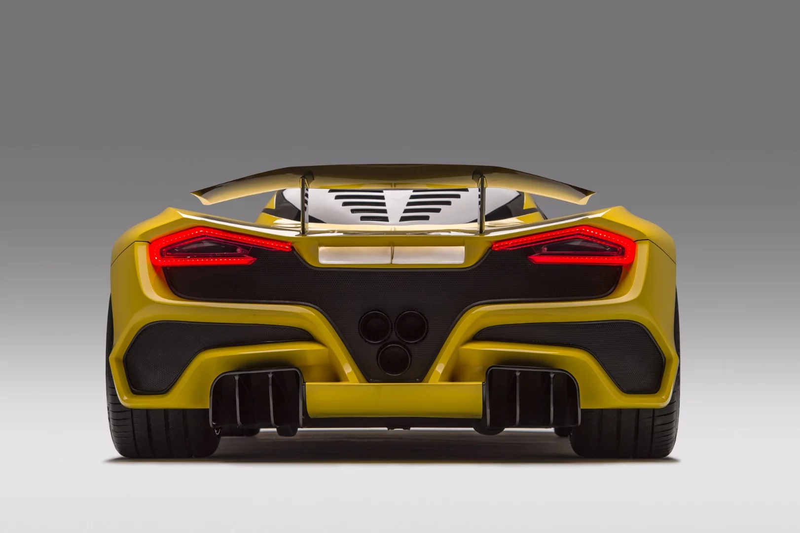 A look at the rear of Hennessey's Venom F5 hypercar