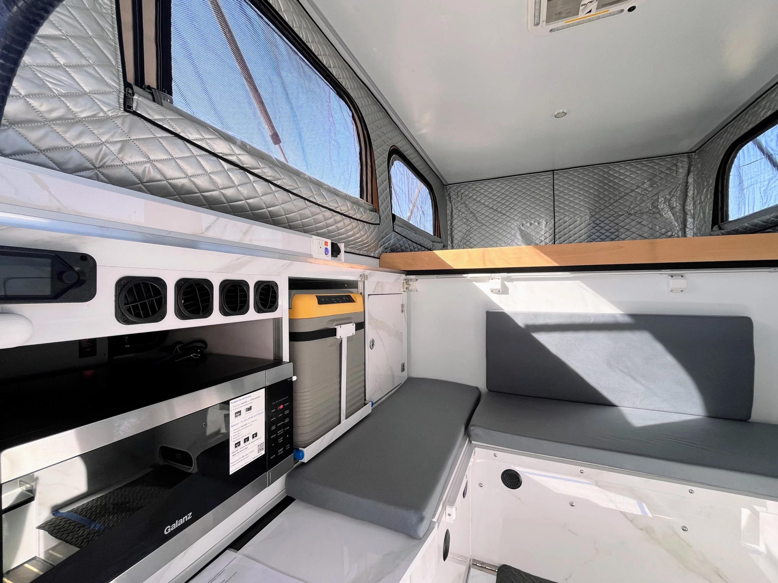 Roam Rider includes a microwave as standard and sells a microwave/air fryer combo as an upgrade