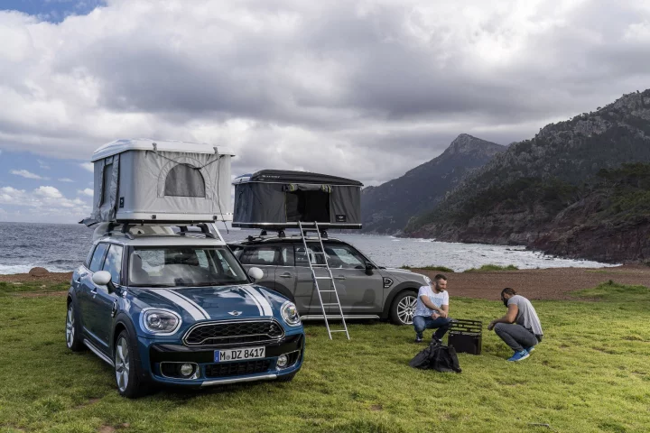 The new AirTop roof tent specifically designed for the Mini Countryman