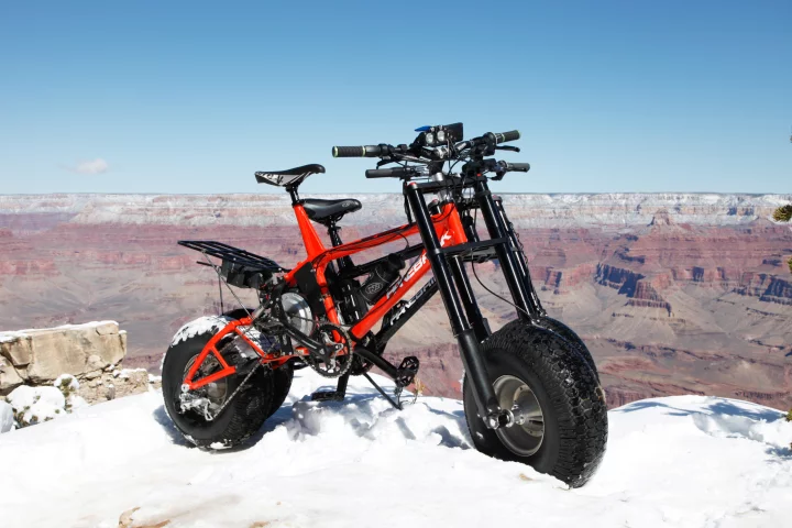 The Ducati-inspired RockShock air suspension is said to result in improved performance on steep or rocky trails