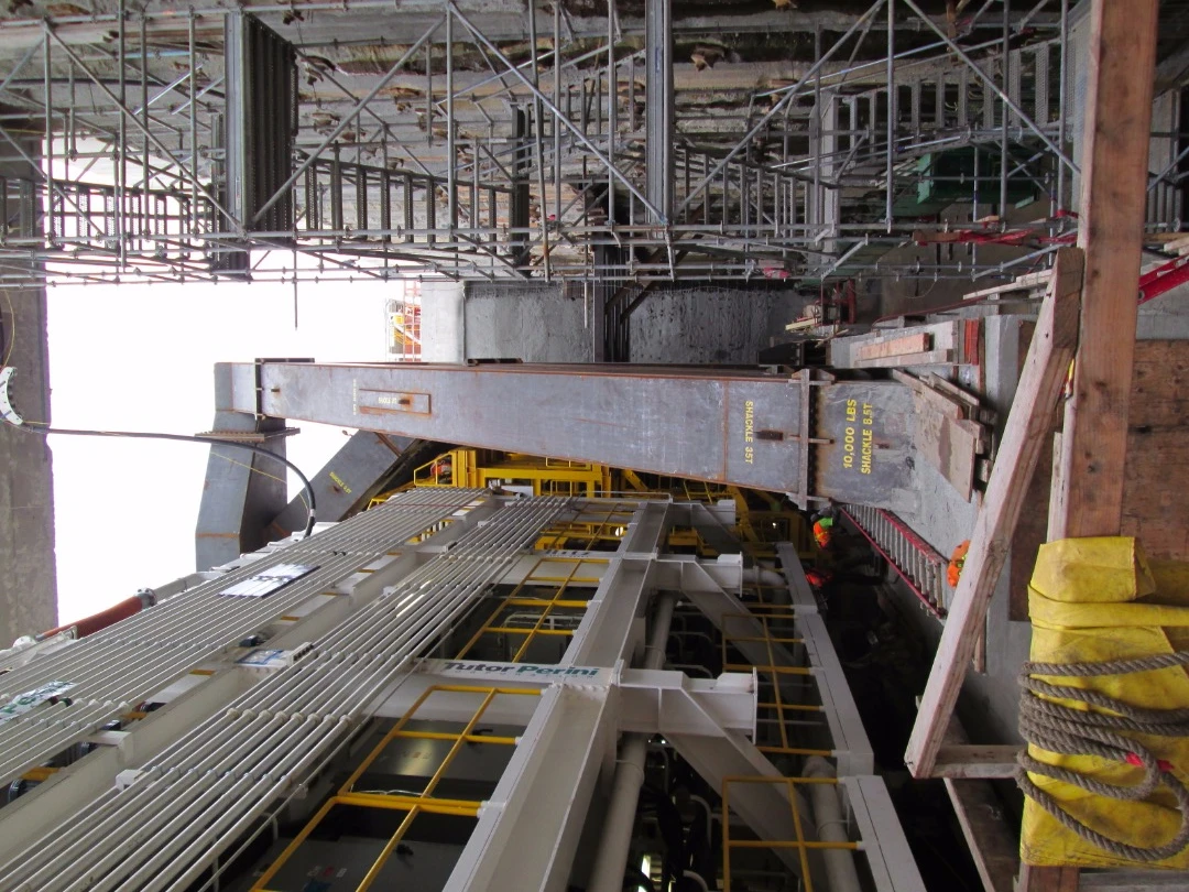 Bertha from above while in the departure pit