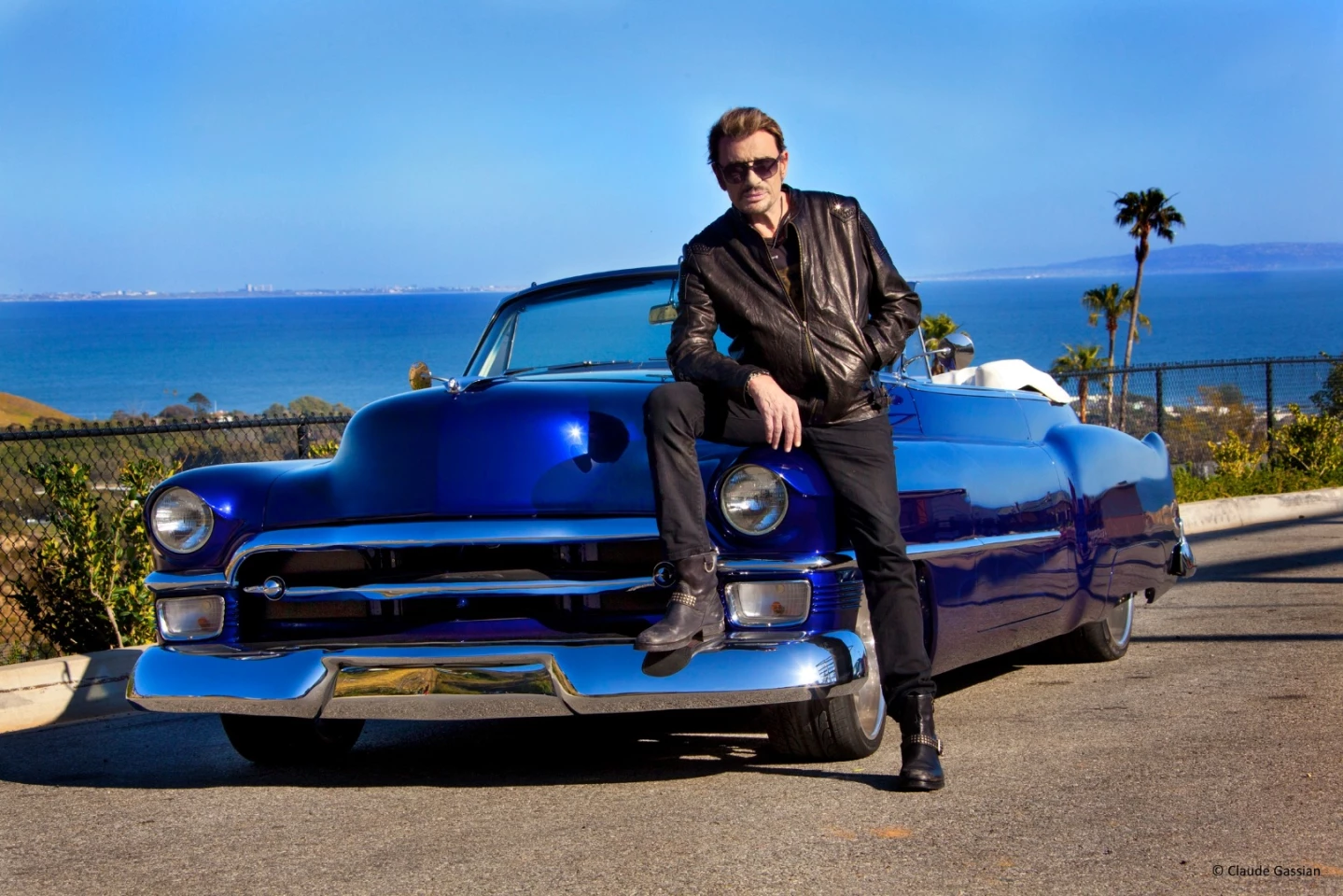 Hallyday and his Cadillac