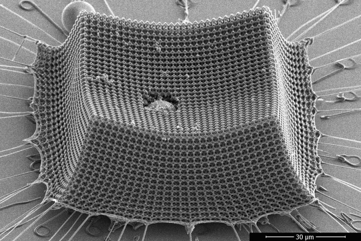 Materials scientists at MIT have developed a promising armor material made up of nanoscale carbon struts