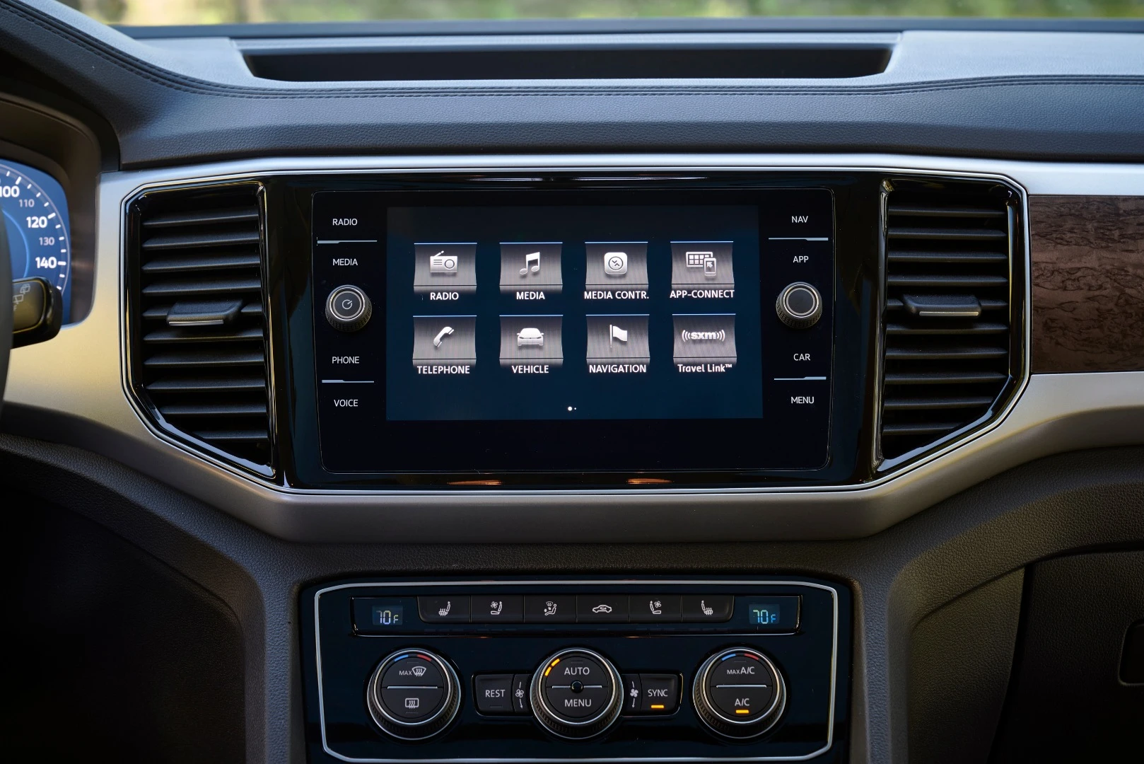 Our test model of the new Atlas had the upgraded 8-inch infotainment system with navigation and other goodies