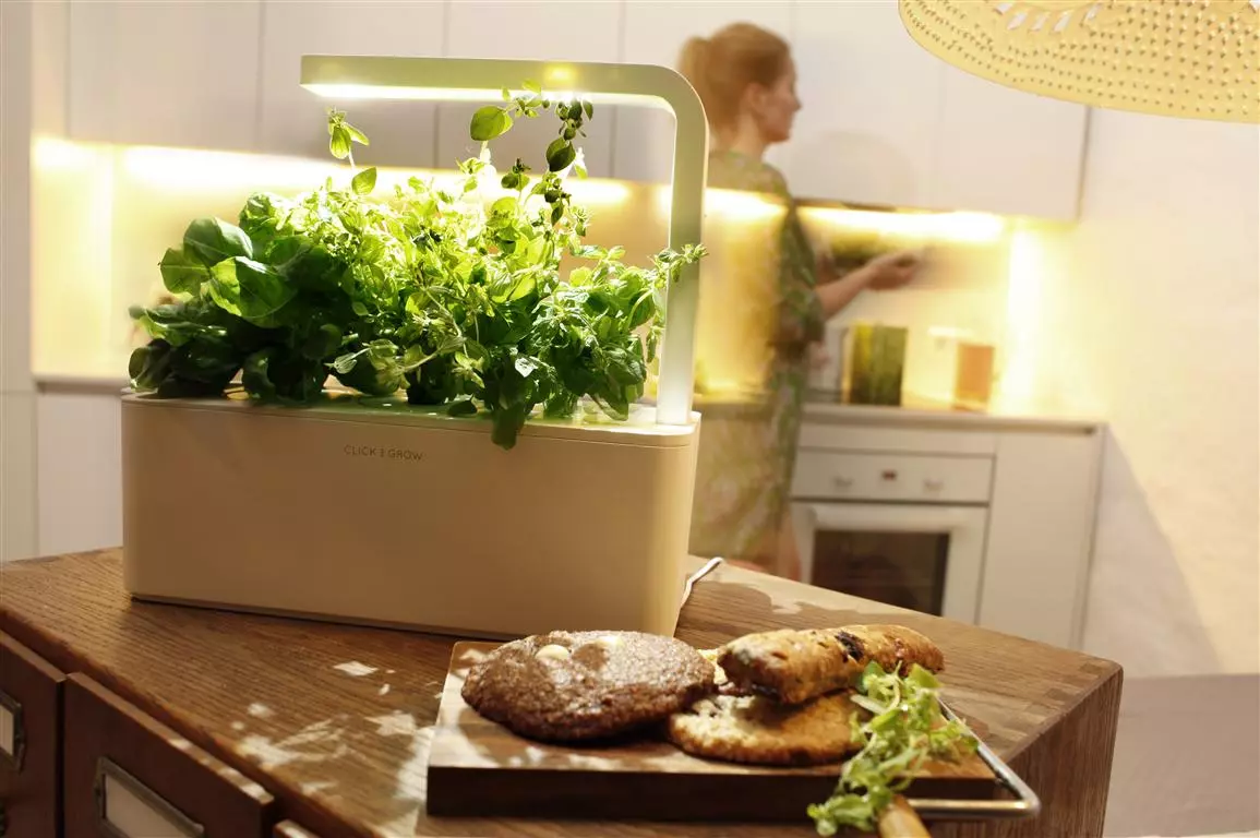 The Smart Herb Garden needs to be plugged into an electrical socket and have water added occasionally