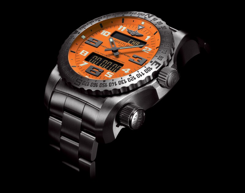 The Breitling Emergency 2 boasts a titanium case