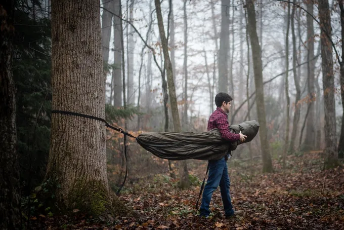 The creators are looking to raise funds on Kickstarter for their Swayy hammock