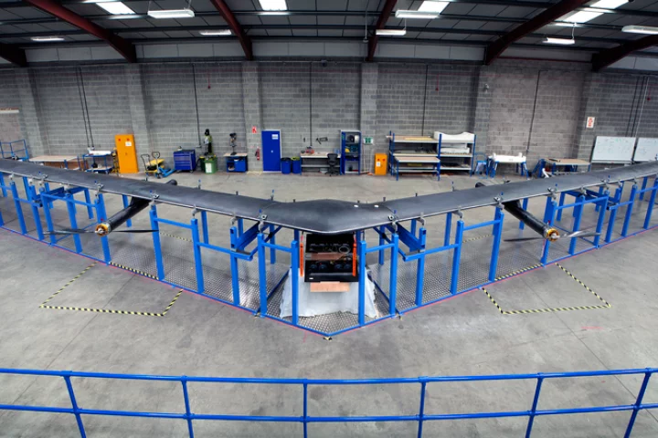 Facebook has finished building the first full-size version of Aquila, its internet-beaming drone