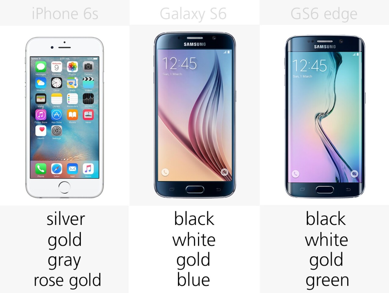 Color options