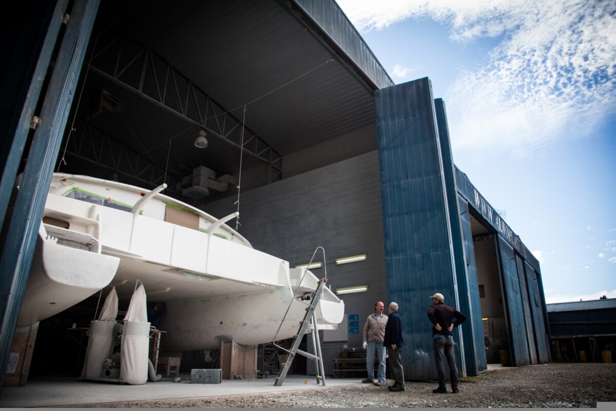 Alwoplast is a 30-year boatbuilding business that today exports million-dollar catamarans to customers all over the world