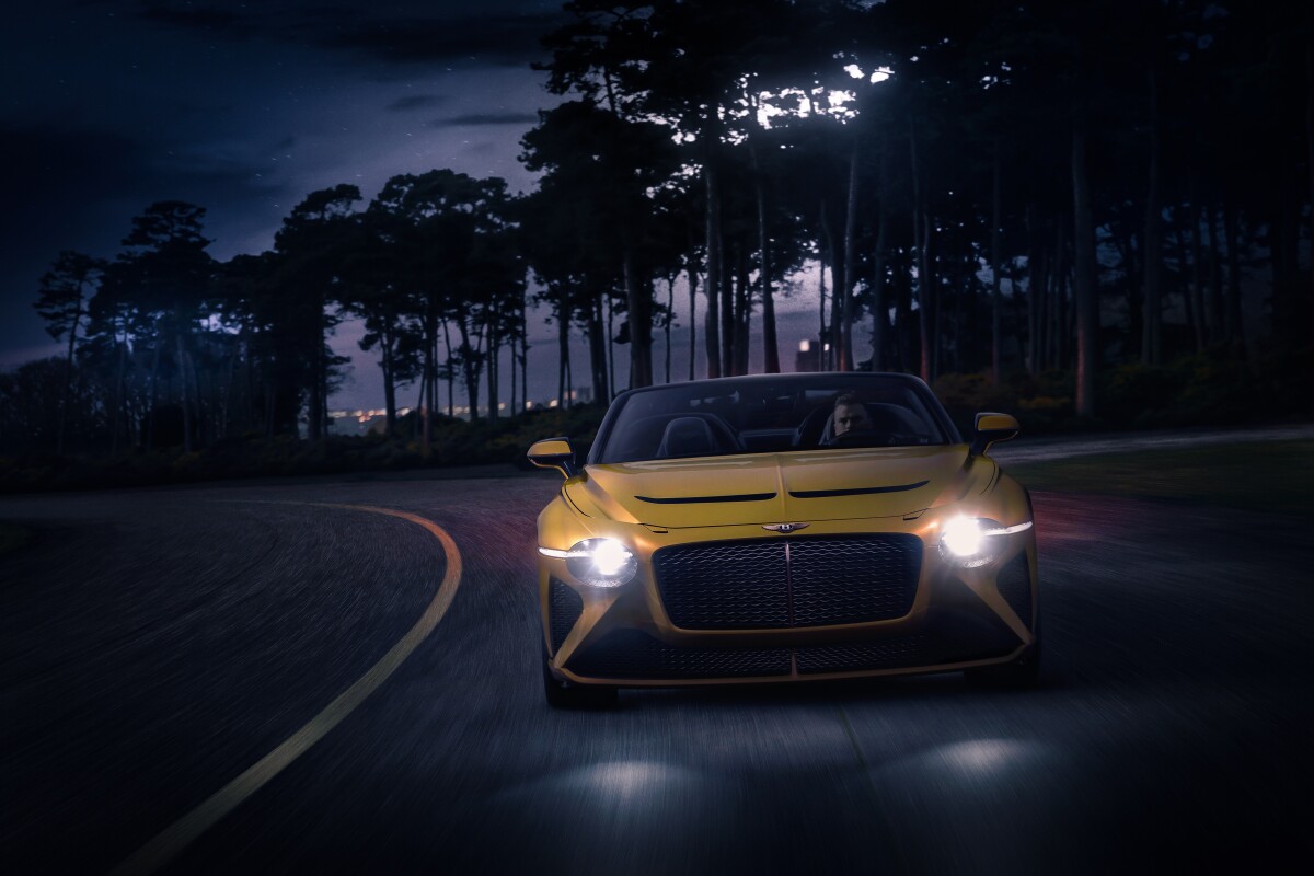Power comes from a 650-hp version of the Continental GT's 6.0-liter twin-turbo W12