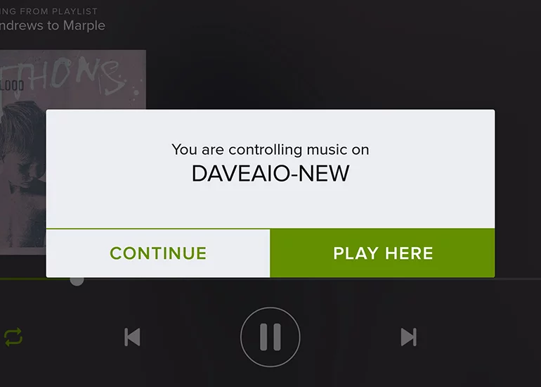 Spotify Connect lets you control your music remotely