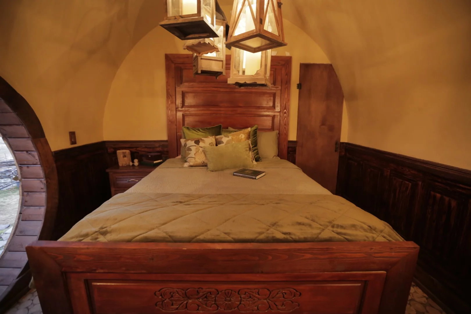 The bedroom looks like something depicted in J.R.R Tolkien's classic "Lord Of The Rings"