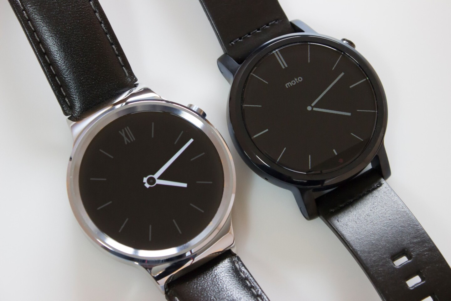 Both the Huawei Watch and 2015 Moto 360 are available now