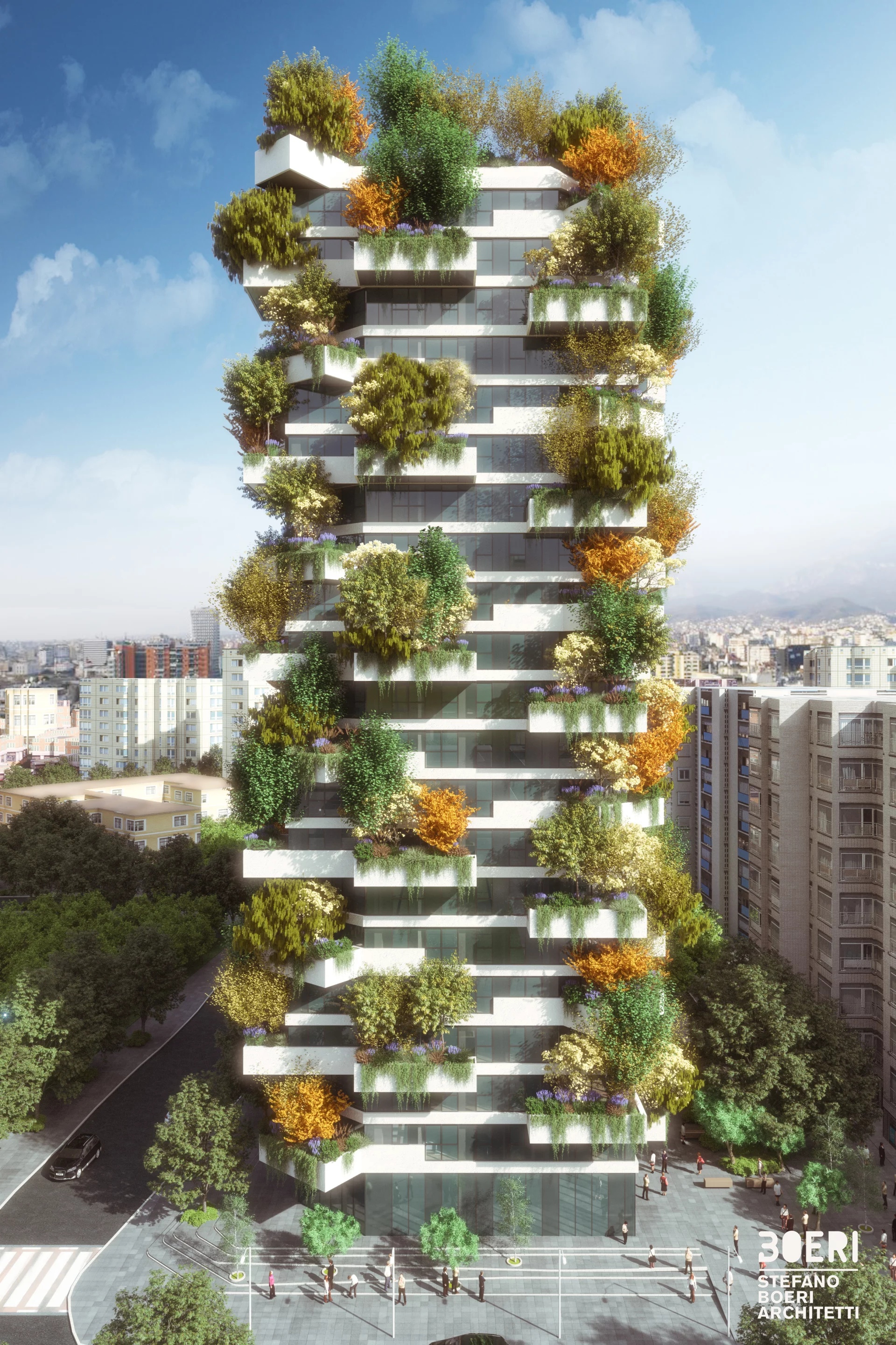 The Vertical Forest of Tirana will rise to 21 floors