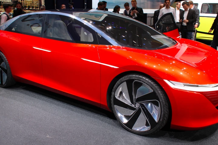 The Volkswagen I.D. Vizzion Concept debuts at the 2018 Geneva Motor Show