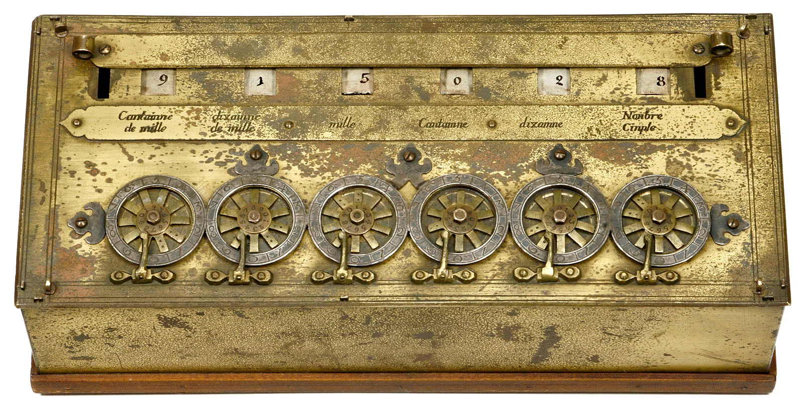 The six digit Pascaline replica is claimed to be historically correct