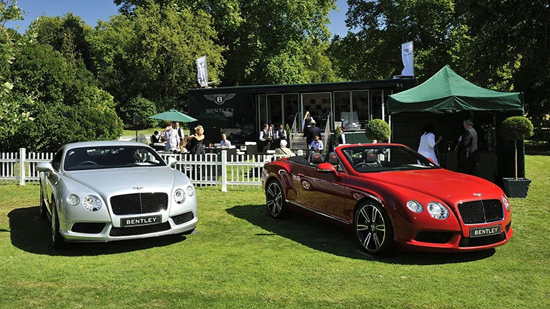 Bentleys on the lawn at Windsor